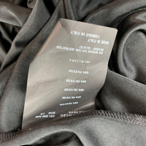 PRADA Taille S Robe ceinturée bohème en polyester jersey noir
