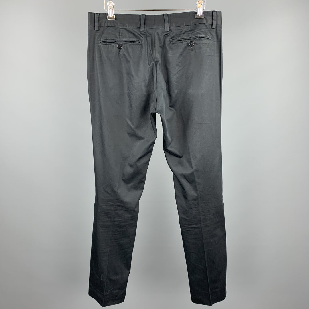 PS by PAUL SMITH Size 30 Black Cotton Zip Fly Casual Pants