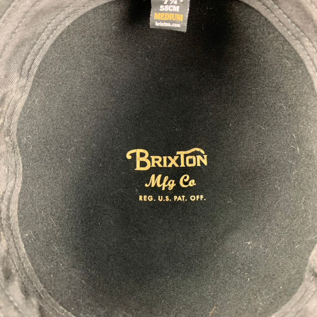 BRIXTON Size M Black Wool Hat