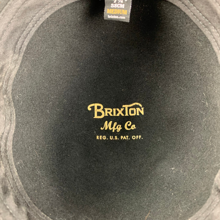 BRIXTON Size M Black Wool Hat
