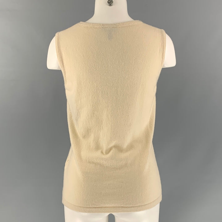 ESCADA Size M Cream Cashmere Pullover