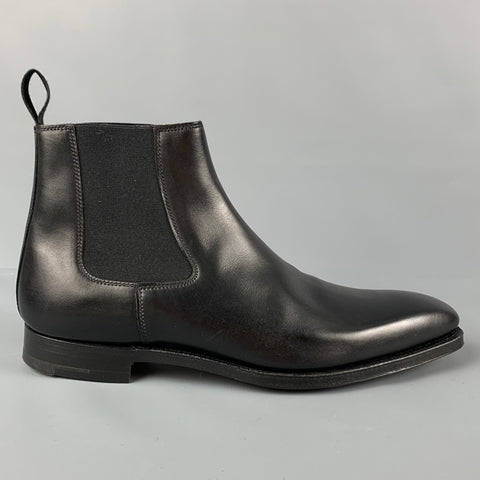 CROCKETT &amp; JONES Taille 7 Bottines Chelsea en cuir noir