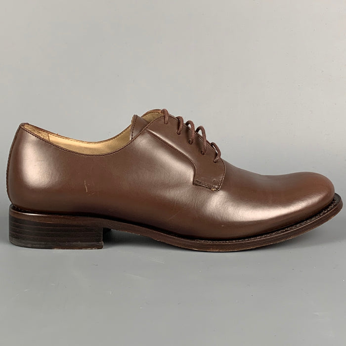 JIL SANDER Size 6.5 Brown Leather Lace Up Shoes