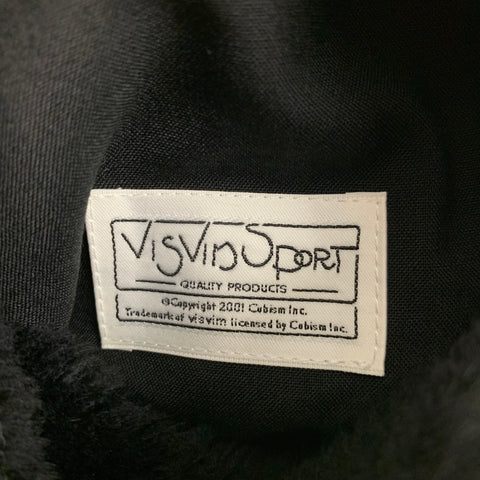 VISVIM Chaleco boa reversible con botones de lana texturizada negra talla M