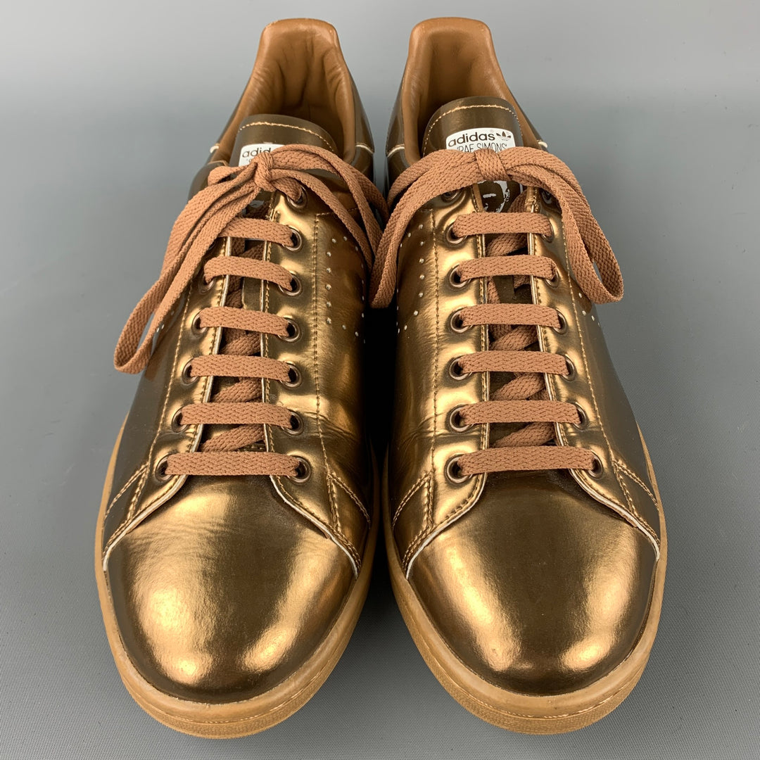 Zapatillas Stan Smith con cordones de cuero cobre talla 12 de ADIDAS by RAF SIMONS