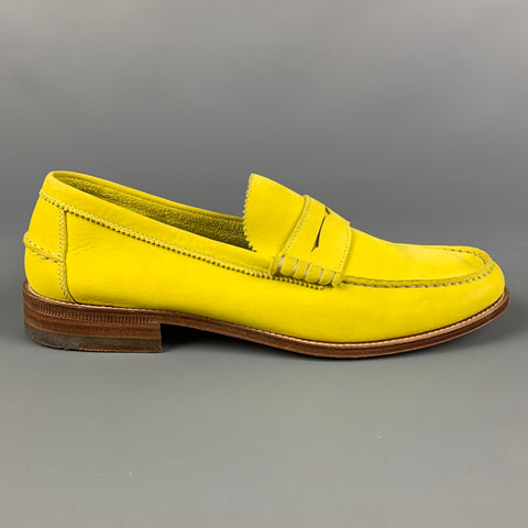 Mocasines sin cordones de cuero amarillo talla 11 de NDC