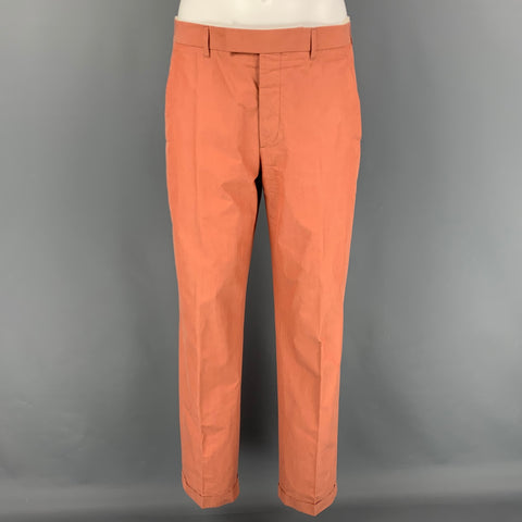 HELMUT LANG Size 38 Coral Cotton Notch Lapel Sport Coat