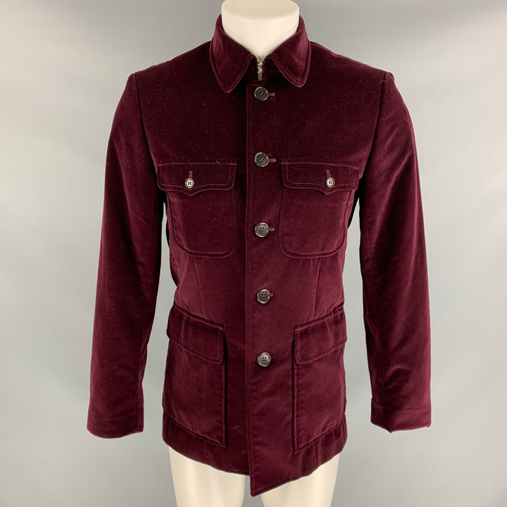 PS by PAUL SMITH Size 38 Size 38 Burgundy Cotton Velvet Jacket