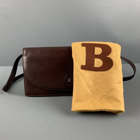 BALLY Brown Solid Shoulder Bag Handbag