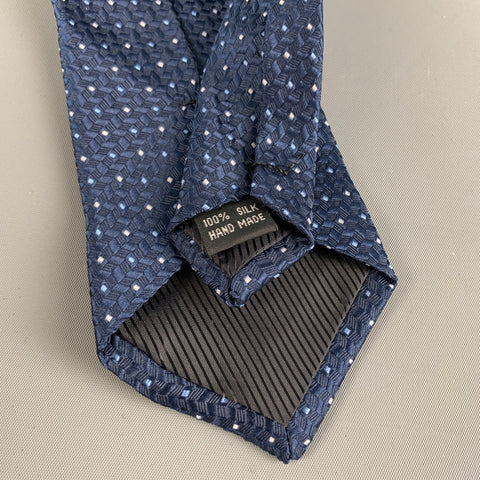 I.F.C Blue Navy Dots Silk Tie