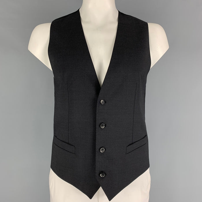 DOLCE &amp; GABBANA Chaleco con botones color carbón talla 40