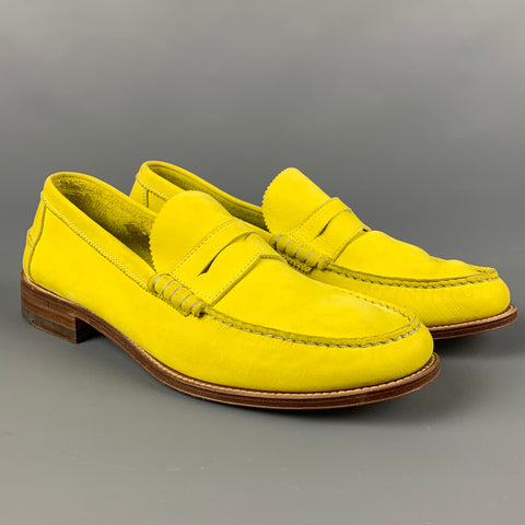 Mocasines sin cordones de cuero amarillo talla 11 de NDC