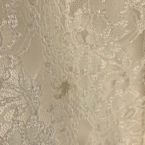 DOLCE & GABBANA Size M Beige Viscose Nylon Lace Button Up Shirt
