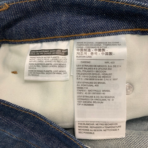 LEVI STRAUSS Size 29 Blue Cotton Drop-Crotch Jeans