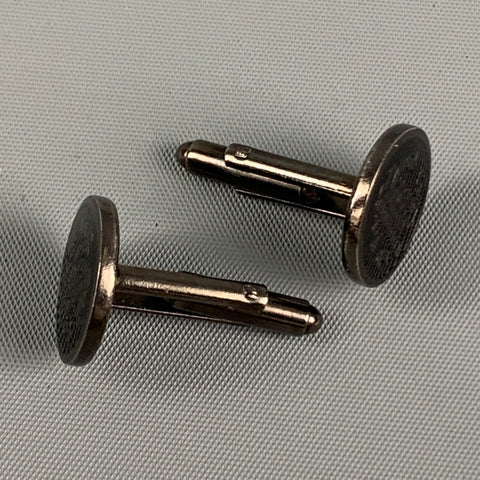 JUST CAVALLI Black Silver Cuff Links