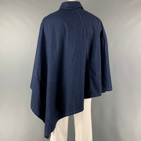 DENIM FAMILY Poncho One Size Blue Denim