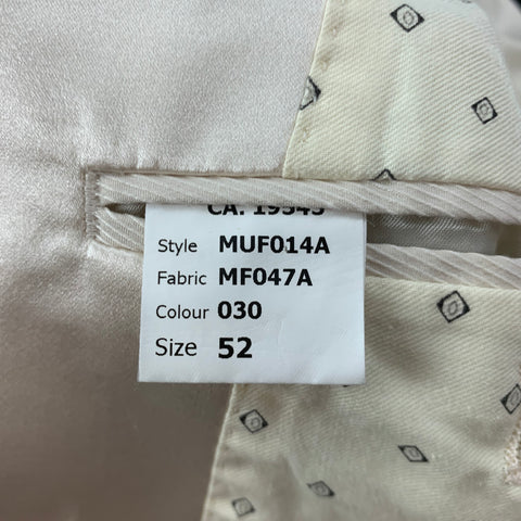 MARC JACOBS Size 42 Cream Mixed Fabrics Cotton Sport Coat