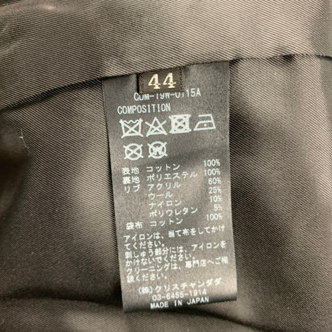 CHRISTIAN DADA FW 19 Taille 34 Veste en velours de coton brodé or olive