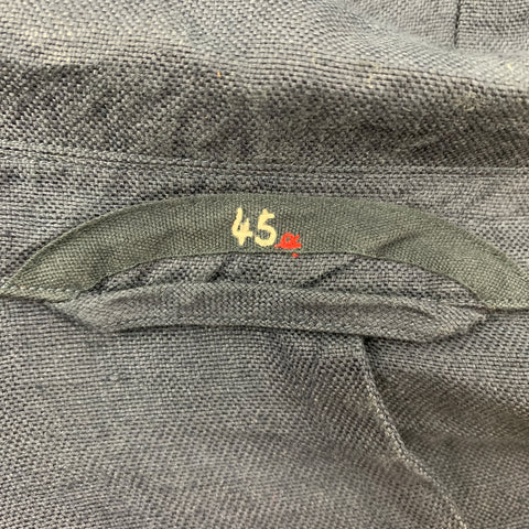 45rpm Size XL Navy Linen Notch Lapel Jacket