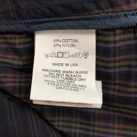 ENGINEERED GARMENTS Size M  Brown & Olive Plaid Cotton / Nylon Sport Coat