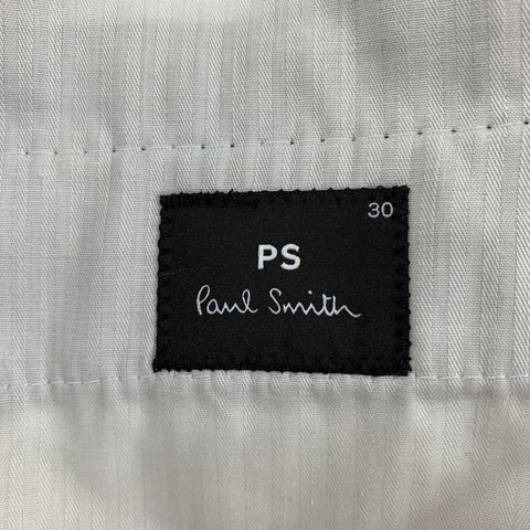 PS by PAUL SMITH Size 30 Navy Grey Print Cotton Blend Zip Fly Dress Pants