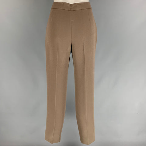 GIORGIO ARMANI Size 2 Taupe Triacetate Blend Dress Pants