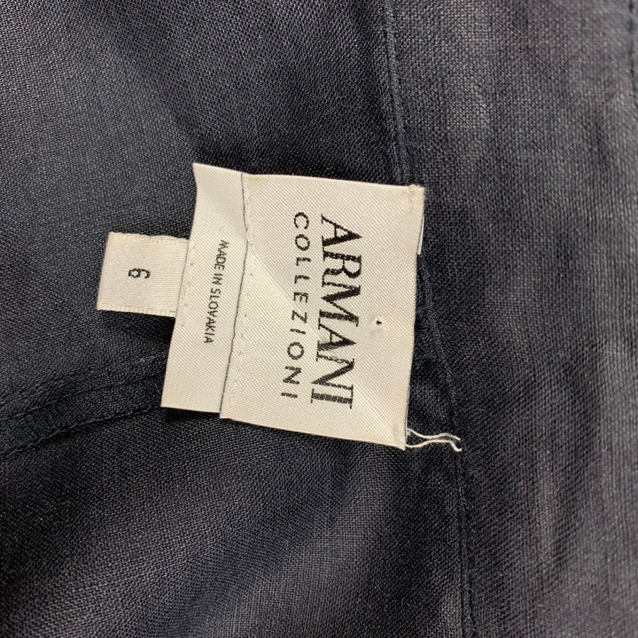 ARMANI COLLEZIONI Taille 6 Haut décontracté en viscose marine