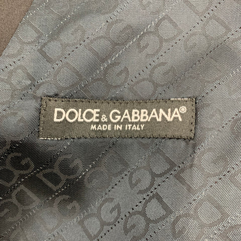 DOLCE & GABBANA Size 44 Black Wool Buttoned Vest