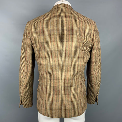 PAUL SMITH Size M Tan & Brown Plaid Wool Notch Lapel Sport Coat