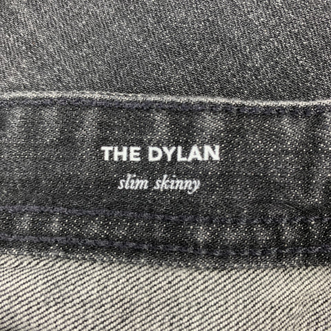 ADRIANO GOLDSCHMIED The Dylan Size 34 Black Distressed Denim Jeans