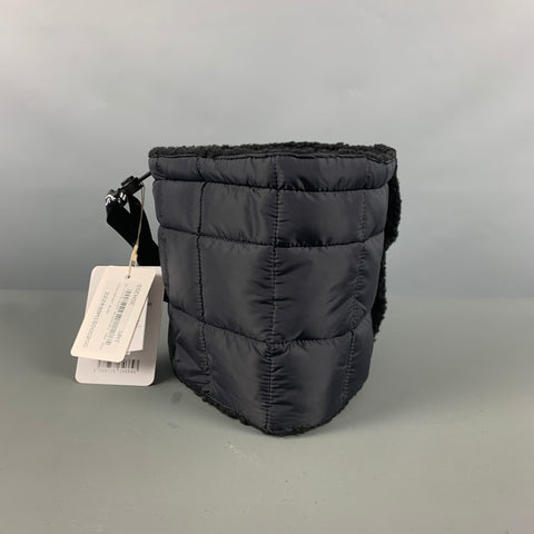 TAION Black Quilted Nylon Scarves