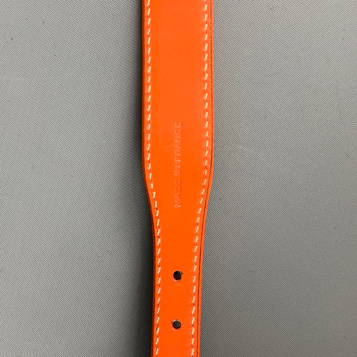 GOYARD Dog Collar Orange Monogram Coated Canvas Leather Goods