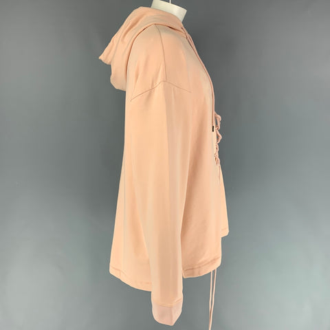 PUMA by Rihanna Taille L Sweat à capuche surdimensionné en coton mélangé rose