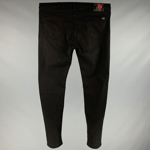 PAUL SMITH Size 36 Black Cotton Blend Jeans