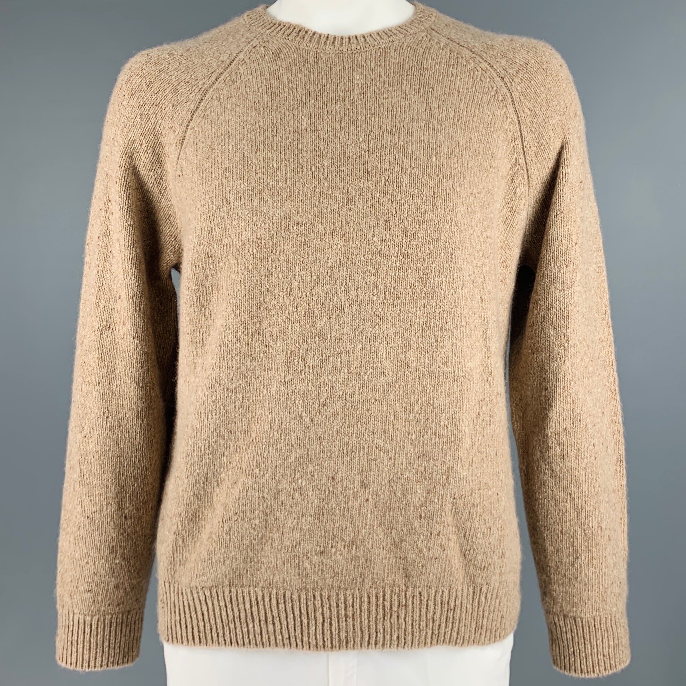 Vince Cashmere Sweater Tan high quality XL Crew Neck Jumper Relaxed Fit