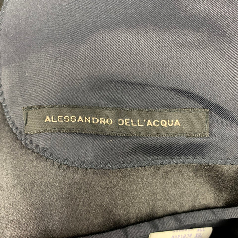 ALLESANDRO DELL' ACQUA Size 38 Navy Cotton Velvet Sport Coat