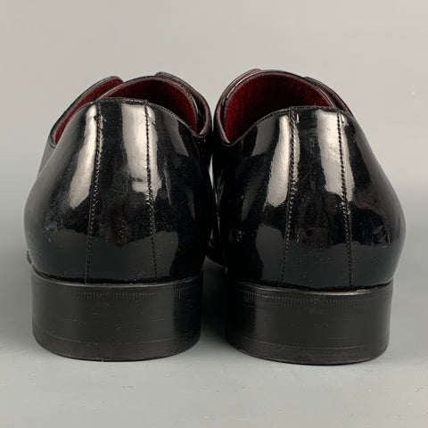DOLCE & GABBANA Size 8.5 Black Leather Lace Up Shoes