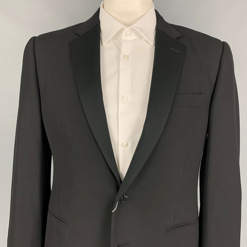 RALPH LAUREN Purple Label Taille Régulière 42 Manteau De Sport De Smoking En Laine Noire