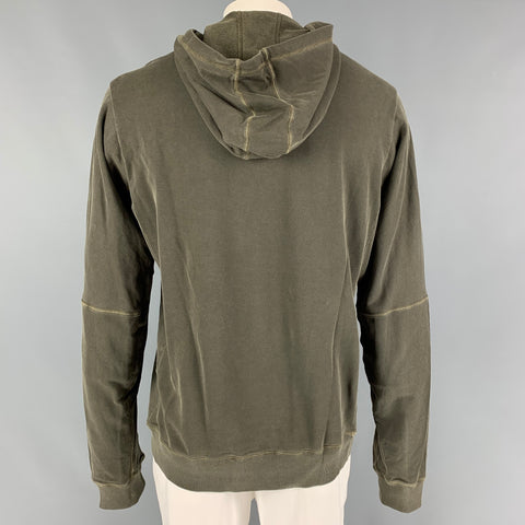 ACRONYM SS 15  Size XL Olive Wash Cotton Hooded S7-C Sweatshirt