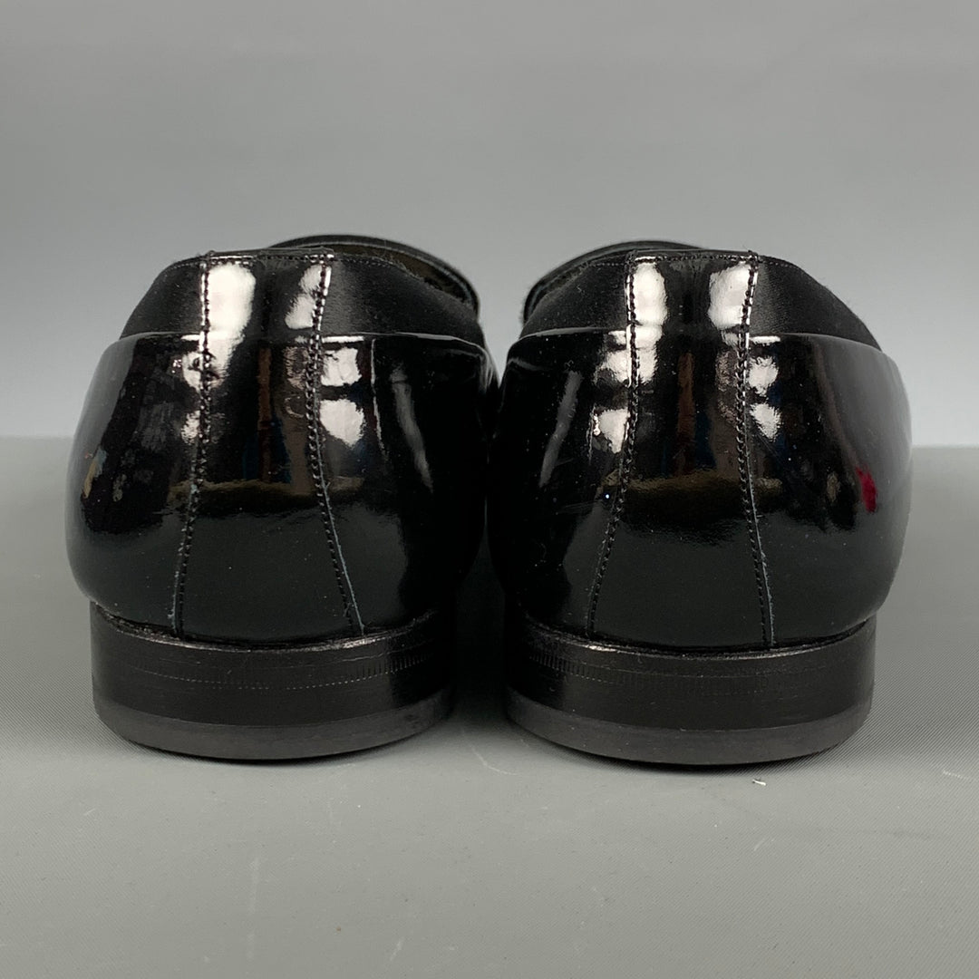 MEZLAN Size 8.5 Black Patent Leather Tuxedo Loafers – Sui  display picture 1