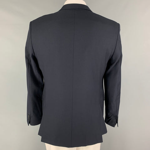 THE KOOPLES Size 42 Navy Wool Peak Lapel Sport Coat