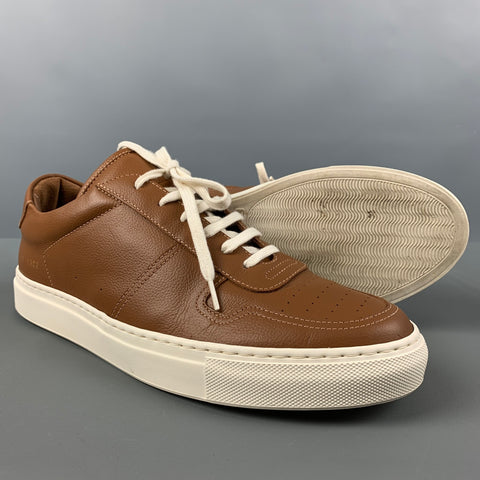 COMMON PROJECTS 'WOMAN by' Size 8 Tan Leather Low Top Sneakers