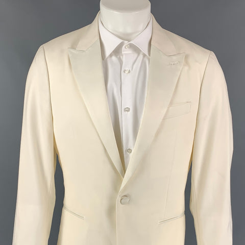THEORY Fall 18 Size 40 Off White Wool Peak Lapel Sport Coat