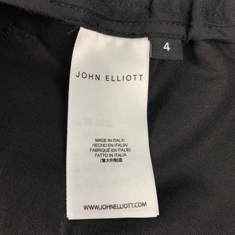 JOHN ELLIOTT Size L Black Wool Elastic Waistband Casual Pants