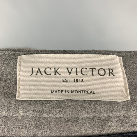 JACK VICTOR Size 30 Grey Flat Front Dress Pants