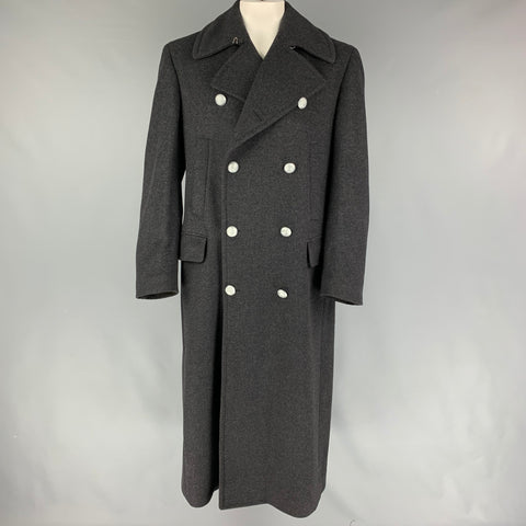 MICHAEL KORS Taille 38 Manteau à double boutonnage en laine mélangée charbon de bois