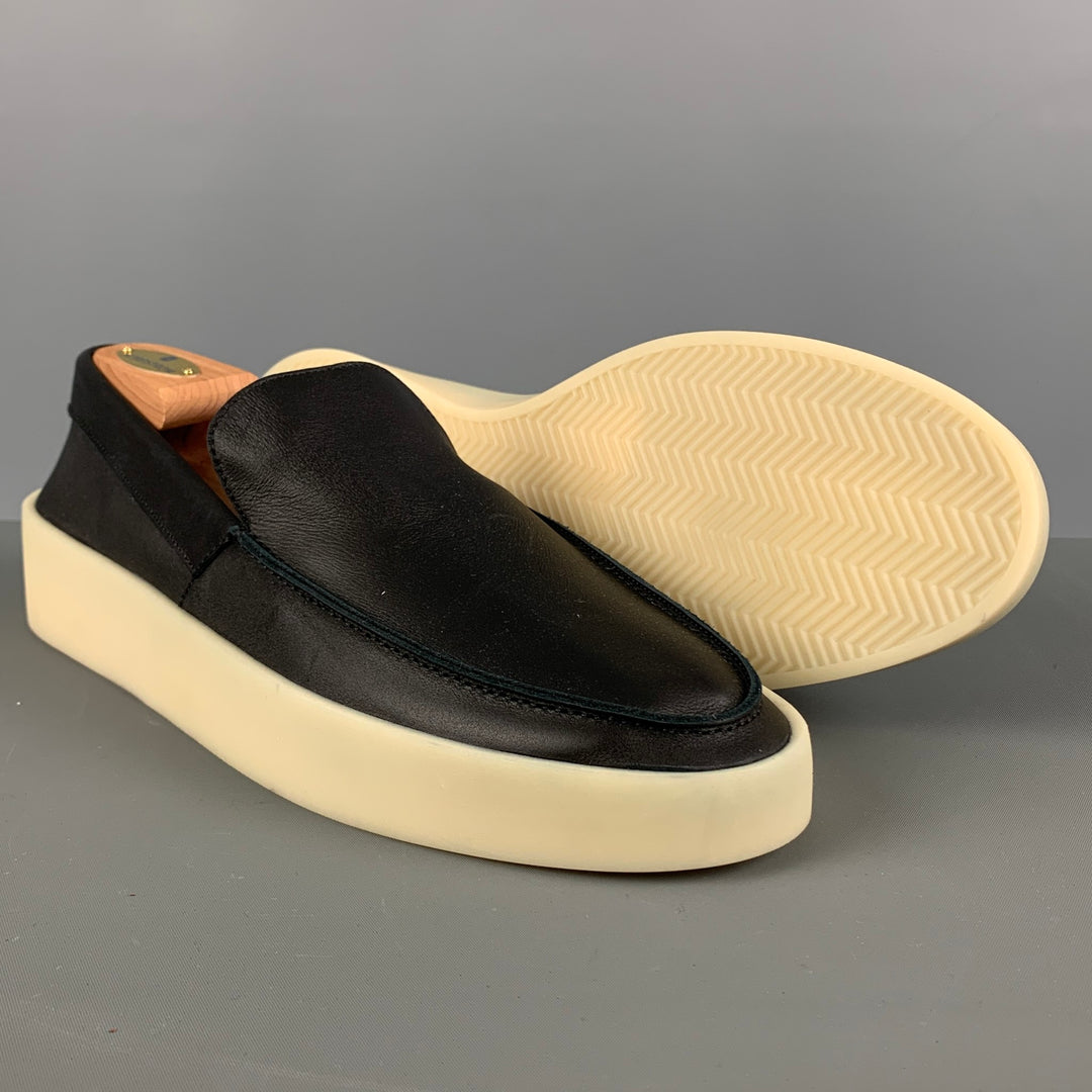 FEAR OF GOD Size 11 Black Slide Loafers