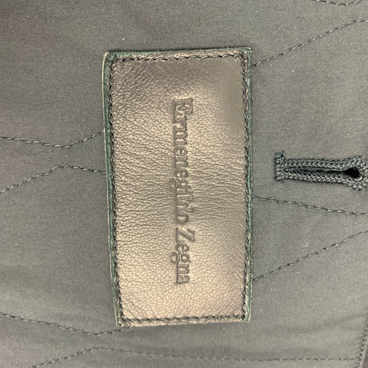 ERMENEGILDO ZEGNA Size 48 Black Wool Cashmere Jacket