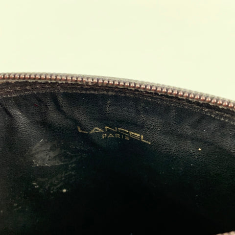 Vintage LANCEL Black Leather Coin Purse