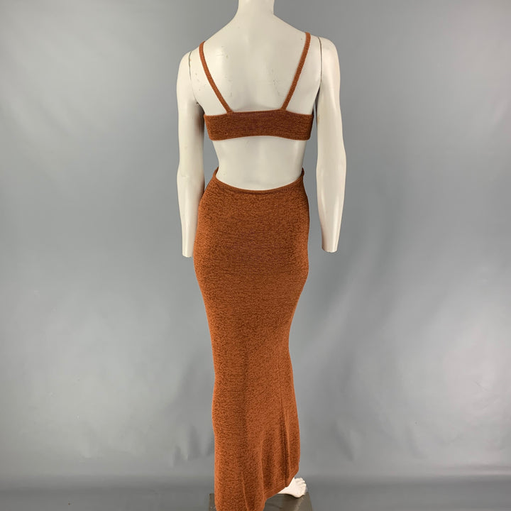 CULT GAIA Size S Rust Cotton Polyester Serita Knit Dress